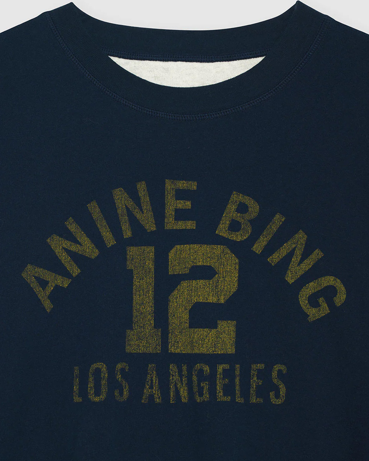 Anine Bing Tee Shirt Toni Reversible Bleu Marine Blanc