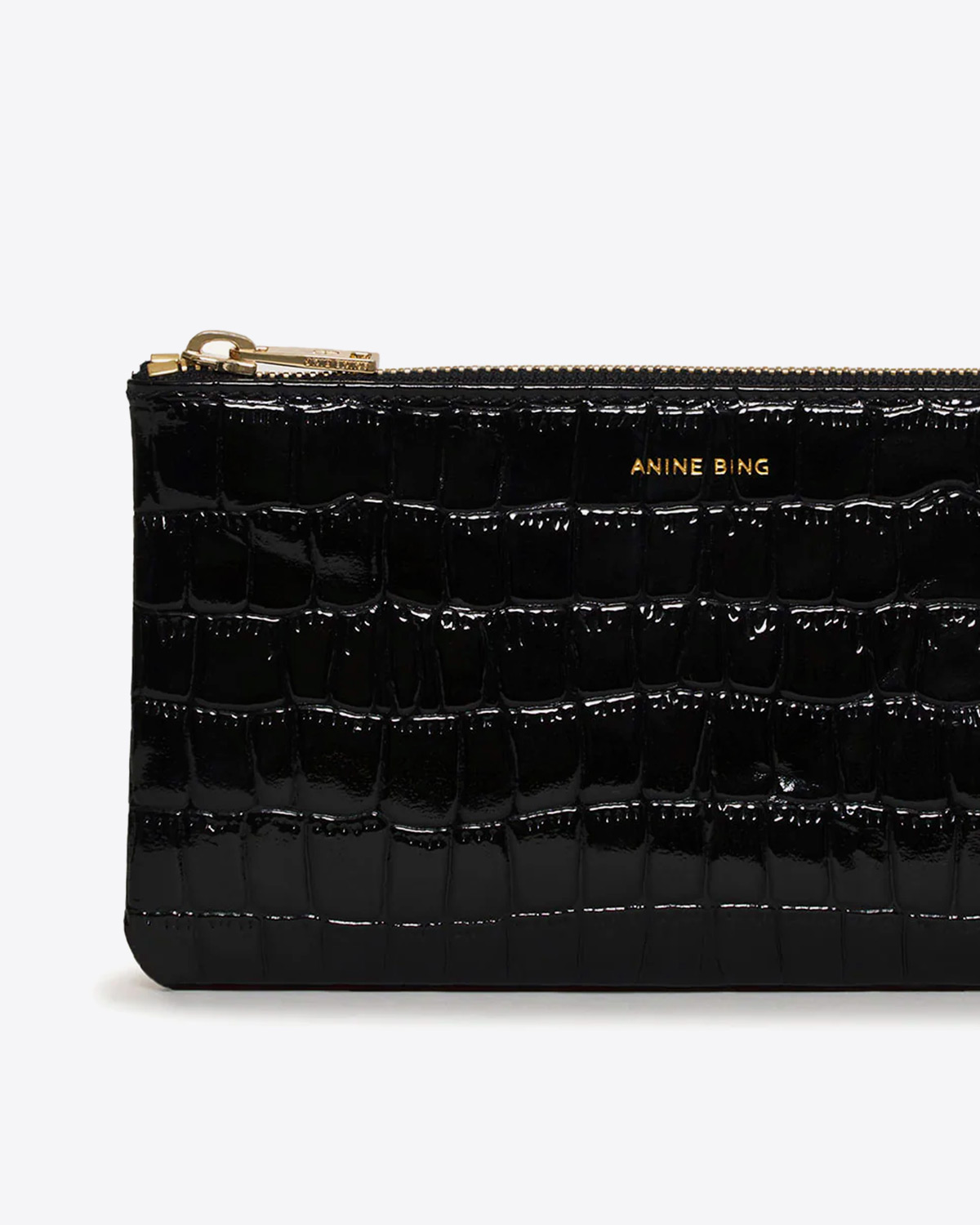 Pochette croco noir hotsell