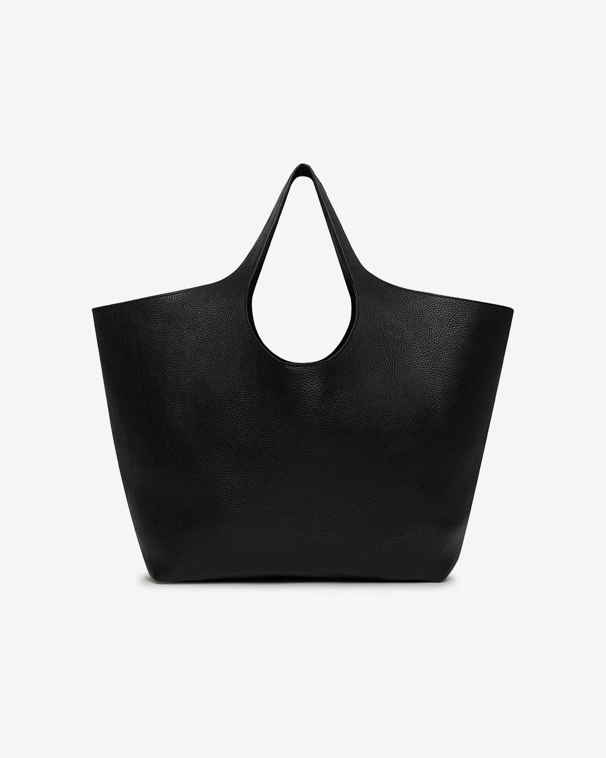 Sac Cabas Lili Tote Anine Bing Sac en cuir Noir Grainé. Vue dos. 