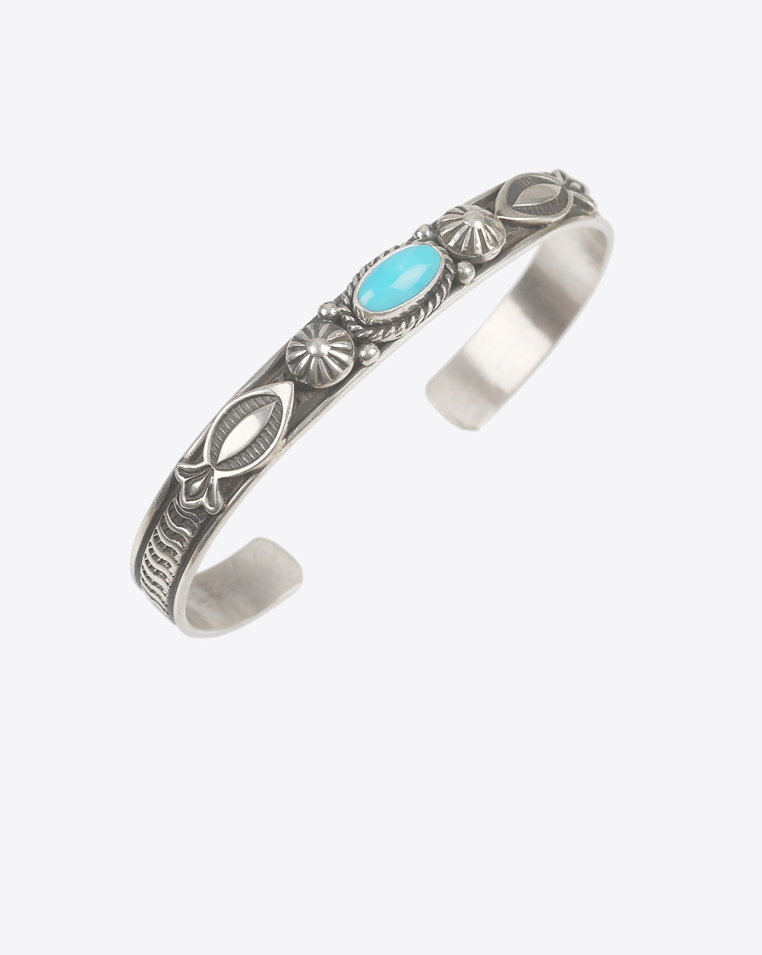 Arizona Sleeping Beauty Turquoise Bangle Bracelet with Natural Cambodian  Zircon (Size - 7.5) in Platinum Plated Sterling Silver 3.93 Ct, Silver Wt.  17.50 Gms - 8959103 - TJC