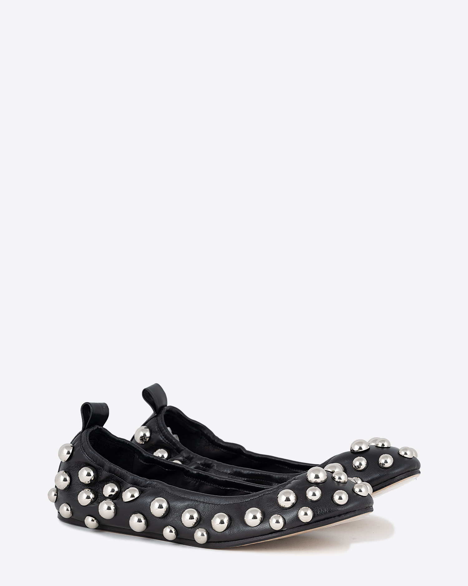 Chaussures ballerine avec clous Belna Isabel Marant noires. 