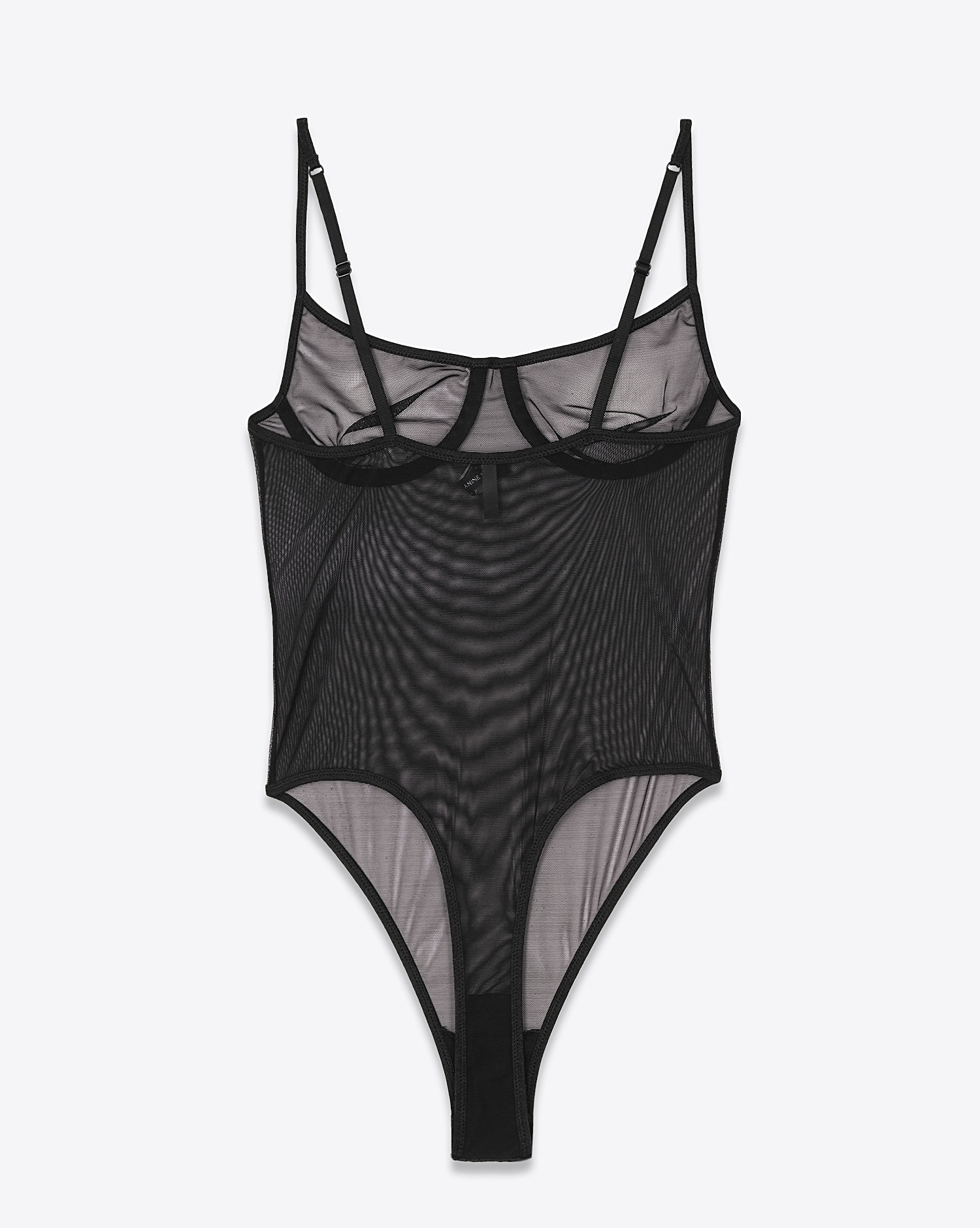 Body Lingerie Vena Anine Bing noir. Vue dos. 