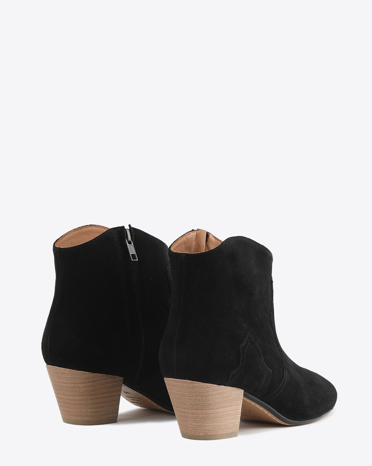 Image du produit Isabel Marant Boots Dicker – Noir Talon Beige - 3