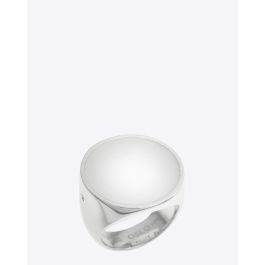 Tom Wood Flush White Mother of Pearl Circle Ring pour Unisexe