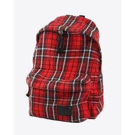 R13 Denim Collection Backpack Red Plaid