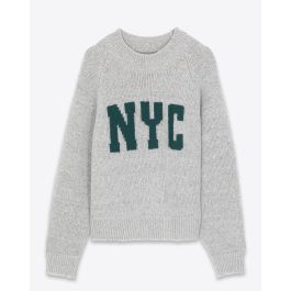 Anine Bing Kendrick Sweater University New York Heather Grey