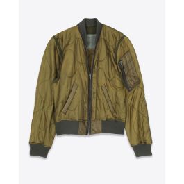 R13 Denim Collection Refurbished Liner Bomber Olive