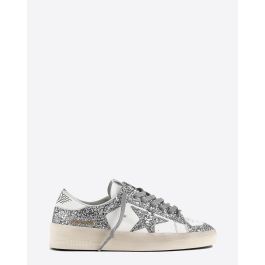 Golden Goose Femme Sneakers Stardan White Silver Glitter 80185