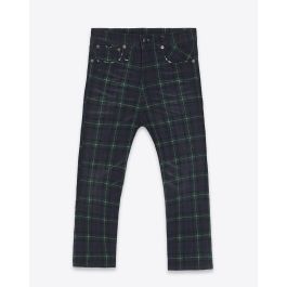 R13 Denim Collection Tailored Drop Printed Tartan