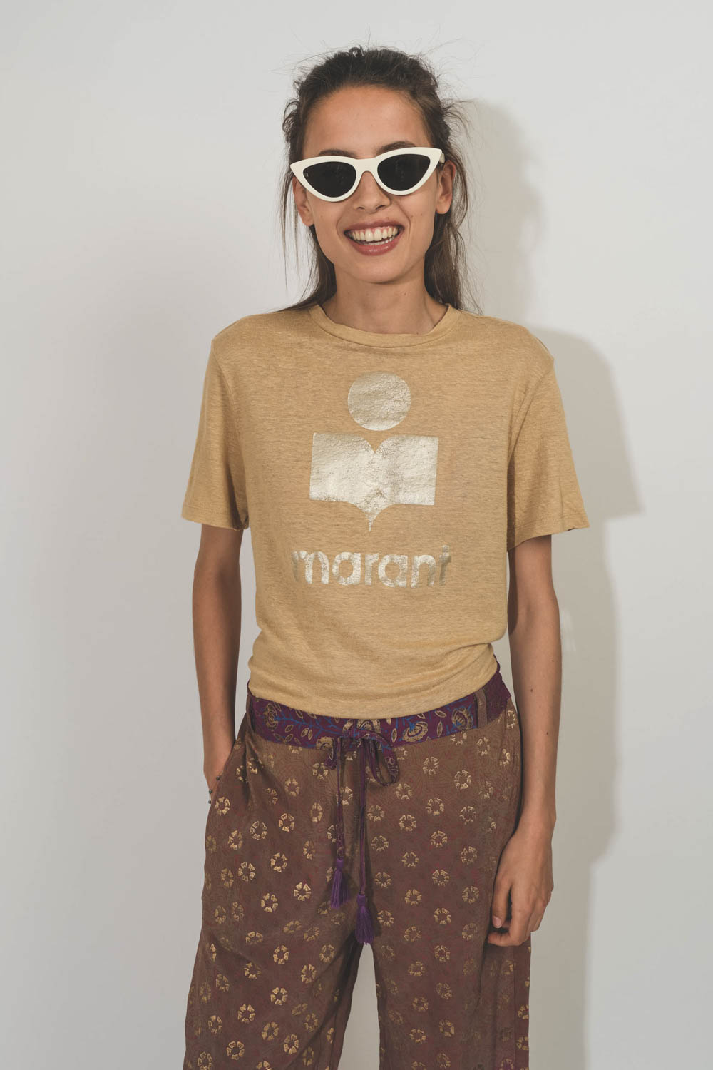 Isabel Marant Etoile Tee-Shirt Zewel Sahara Gold