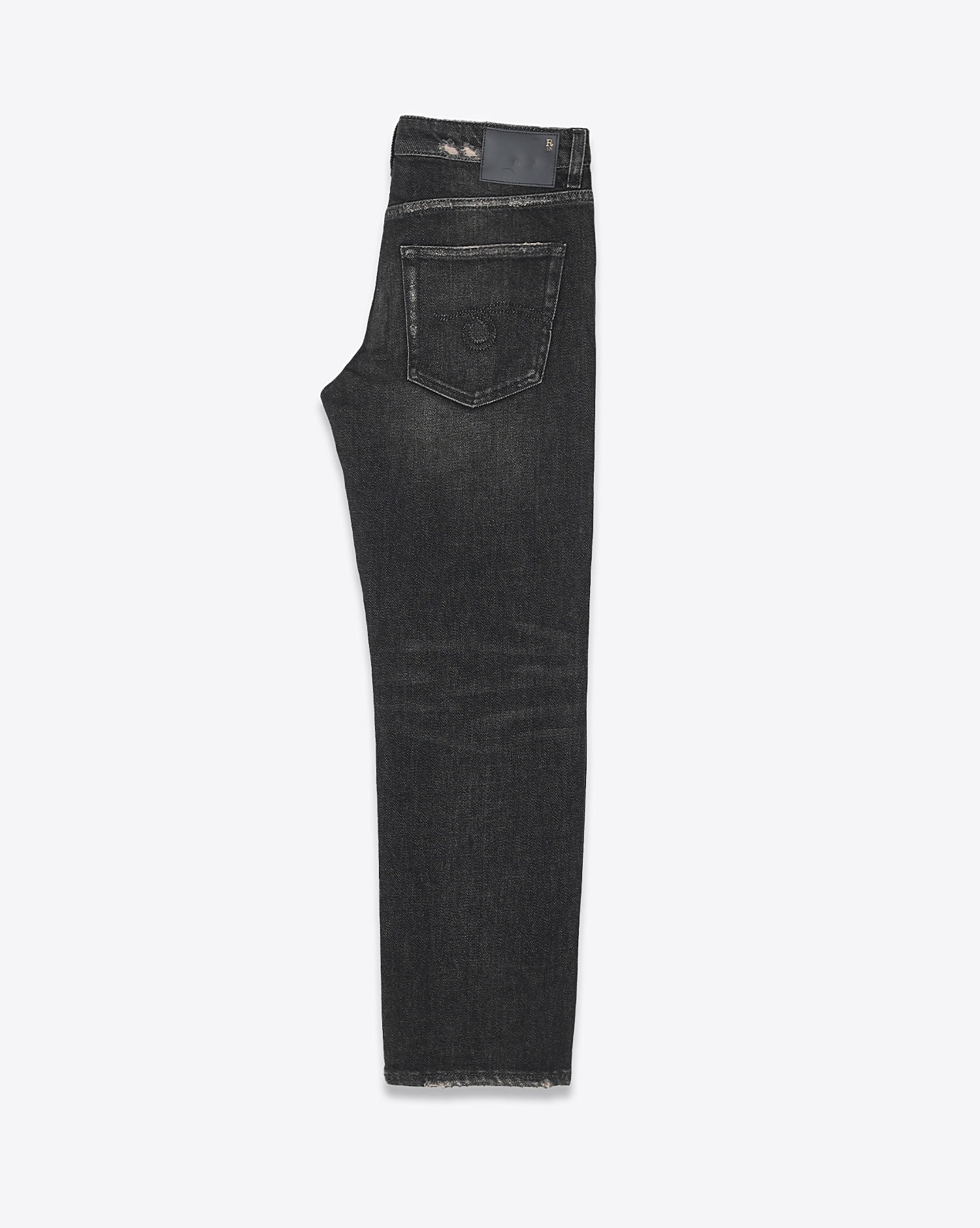  Jean Boy Straight Abbey Black R13 Denim