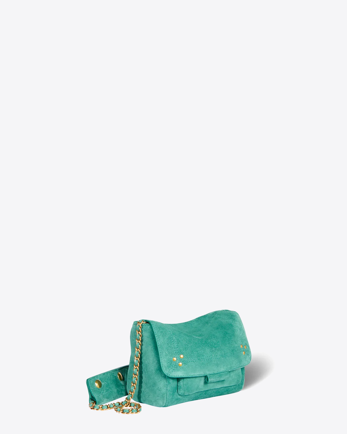 Jérôme Dreyfuss Sac Lulu S – Croûte Velours Cactus