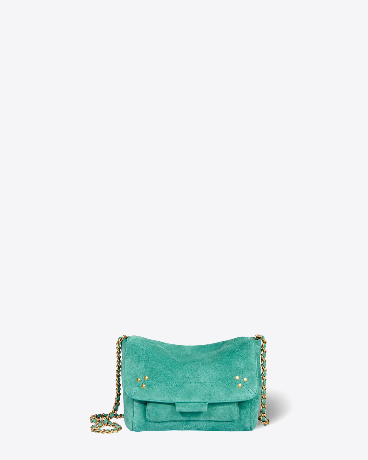 Jérôme Dreyfuss Sac Lulu S – Croûte Velours Cactus