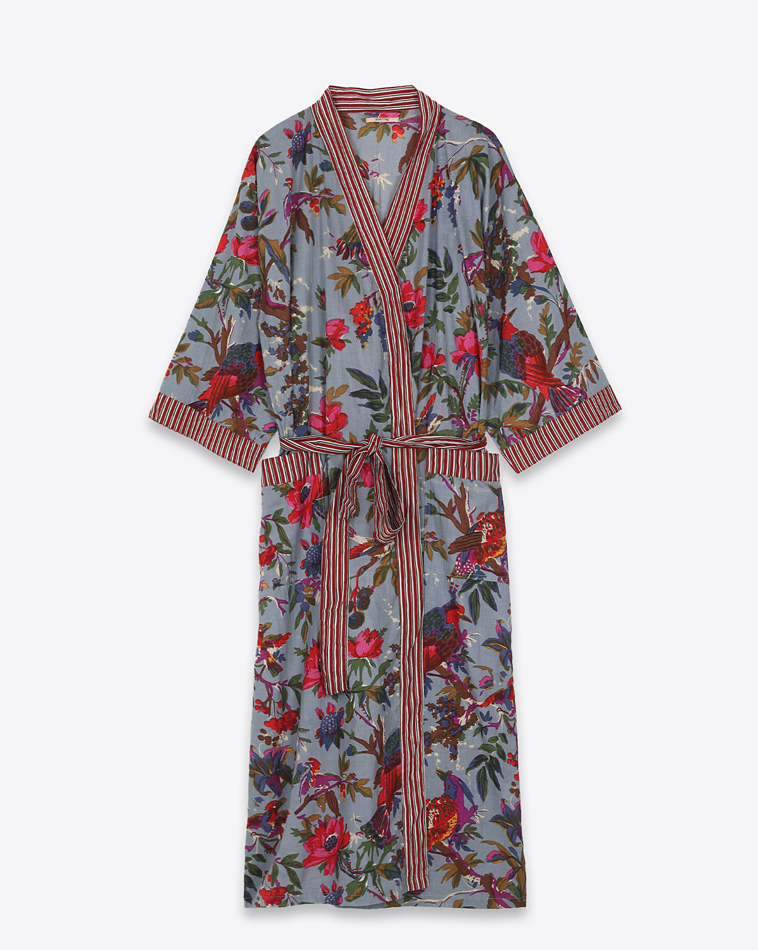 Sharing Bleu Pigeon Kimono 