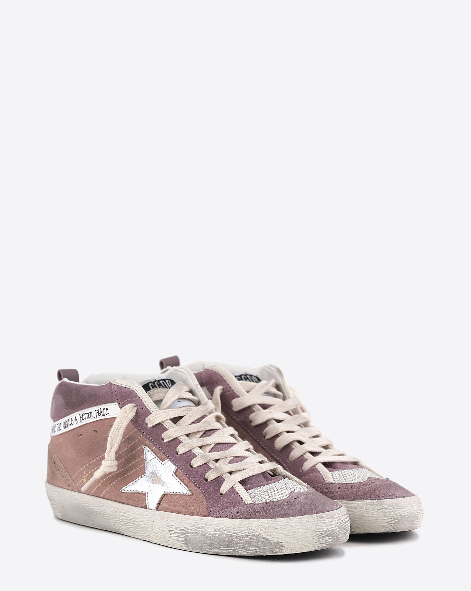 Golden Goose Sneakers Mid Star Mauve Rose Milk 