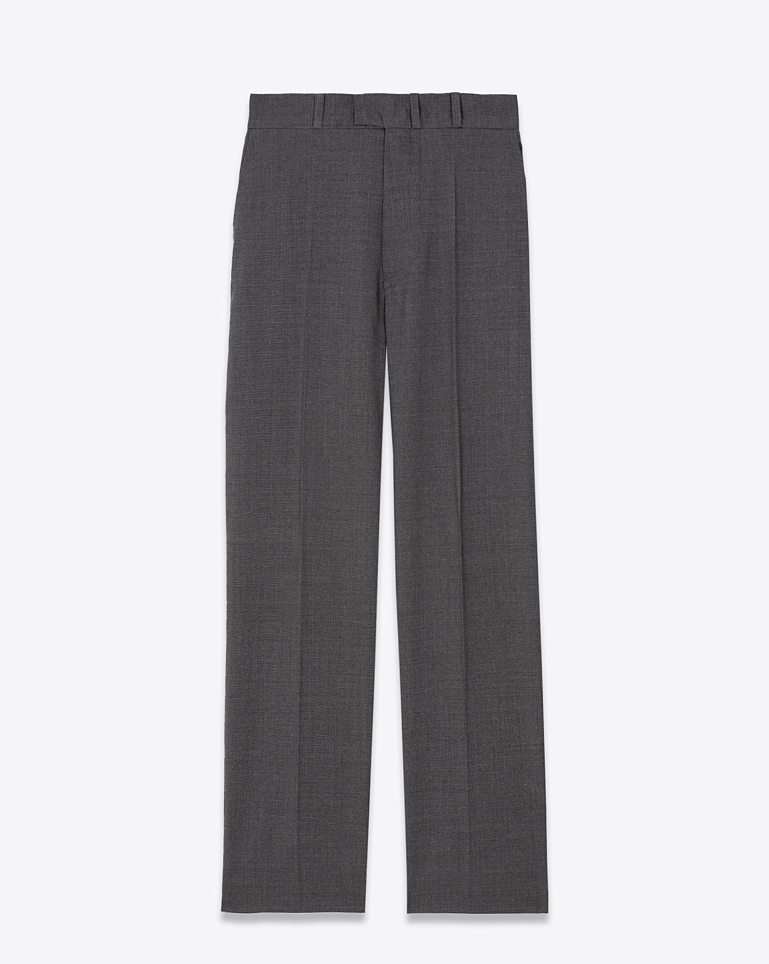 Pantalon droit Maison Flaneur anthracite. Vue face. 