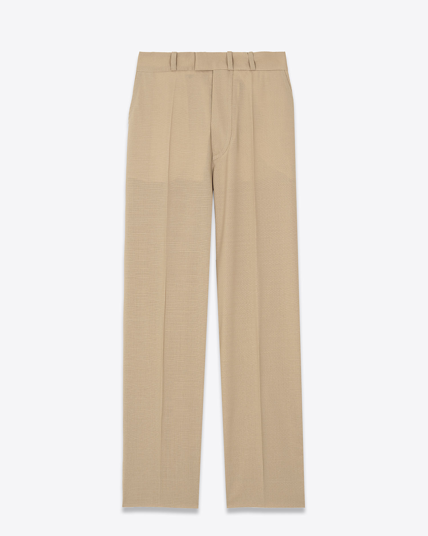 Pantalon Droit Maison Flaneur camel. Vue face. 