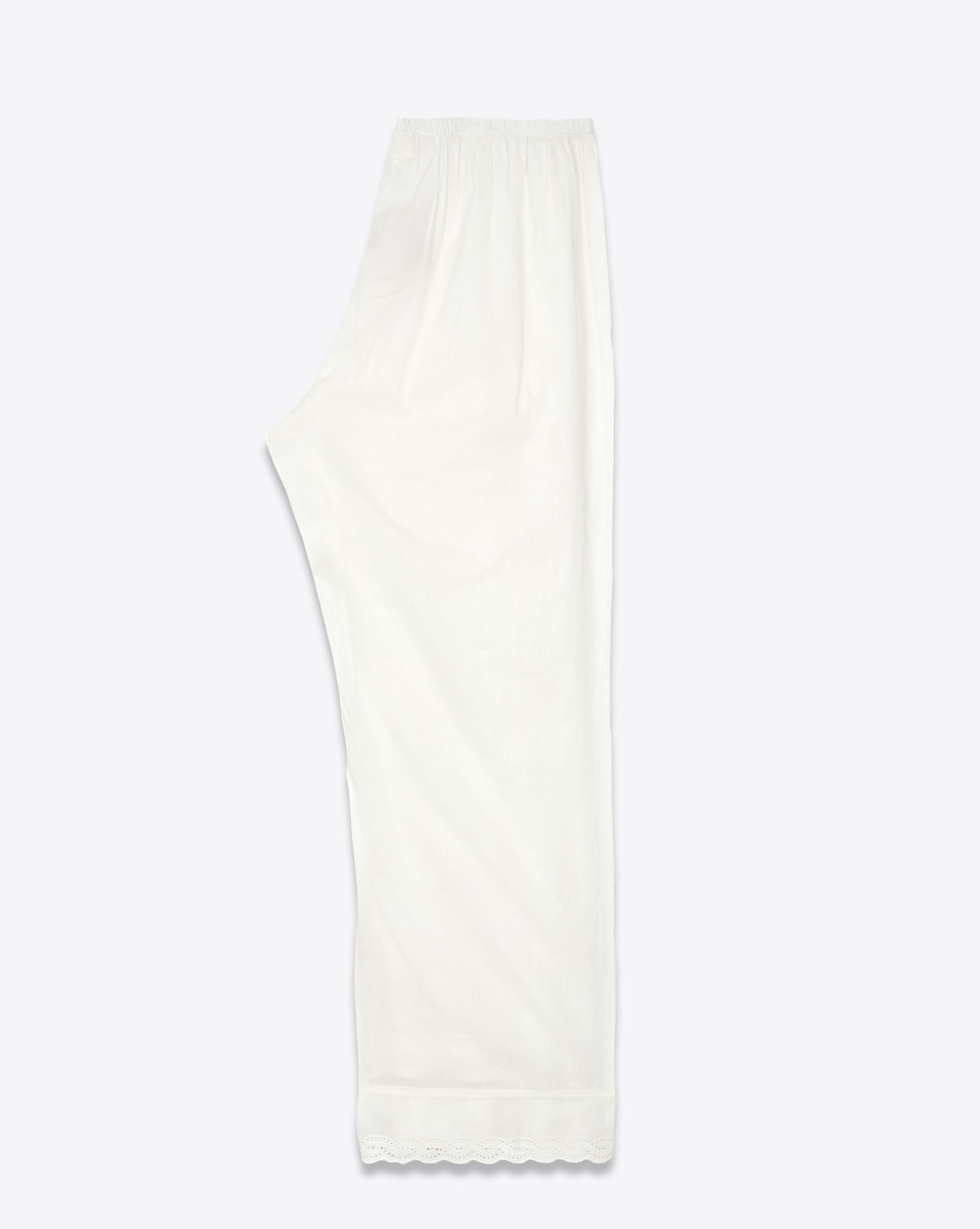 The Great Pantalon Eyelet Easy Sleep Blanc