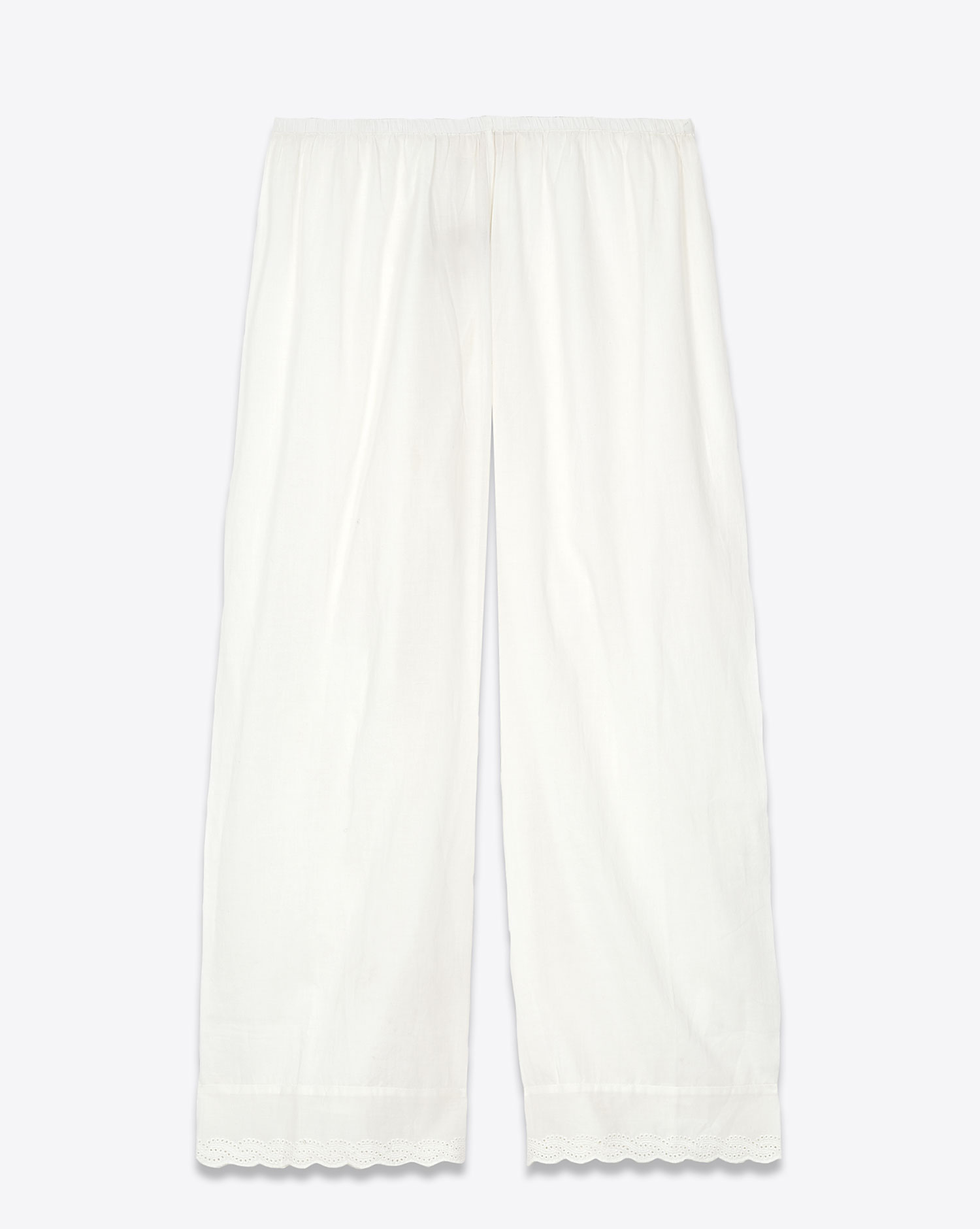 The Great Pantalon Eyelet Easy Sleep Blanc