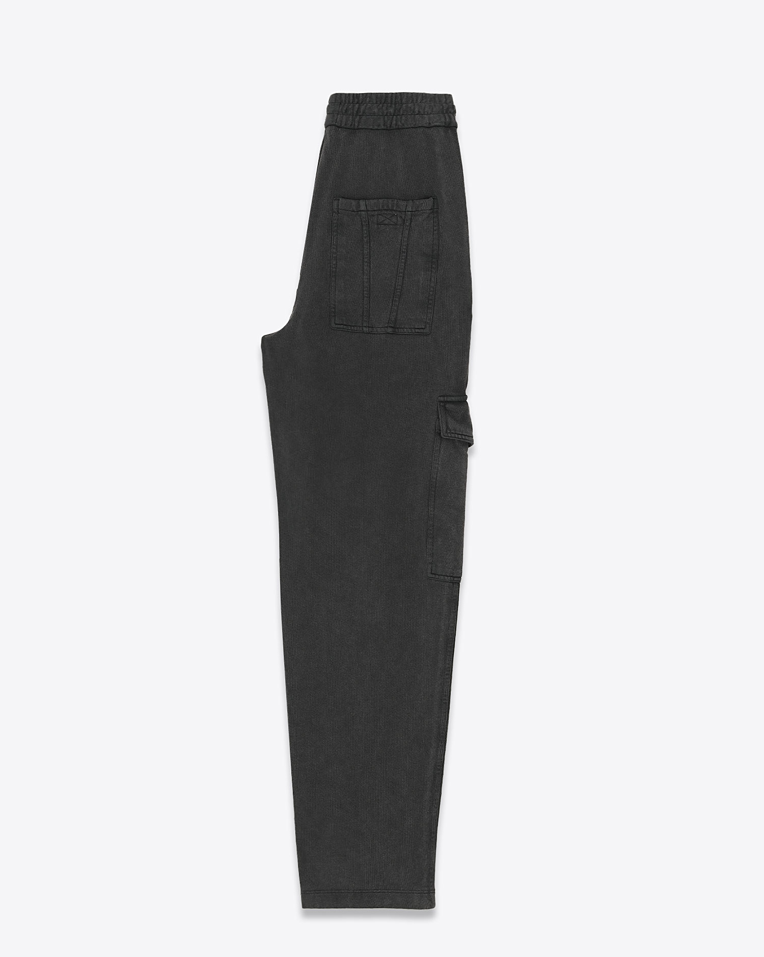 Pantalon Peorana Isabel Marant Etoile noir délavé. Vue profil. 