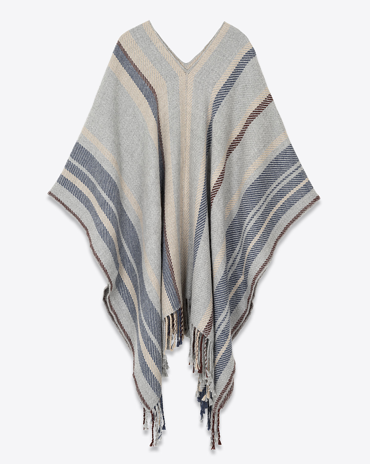 Veste Poncho Hand.So.On gris clair. 