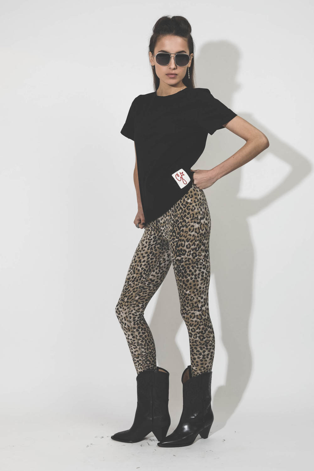 Ragdoll LA Leggings Brown Leopard pour Femme