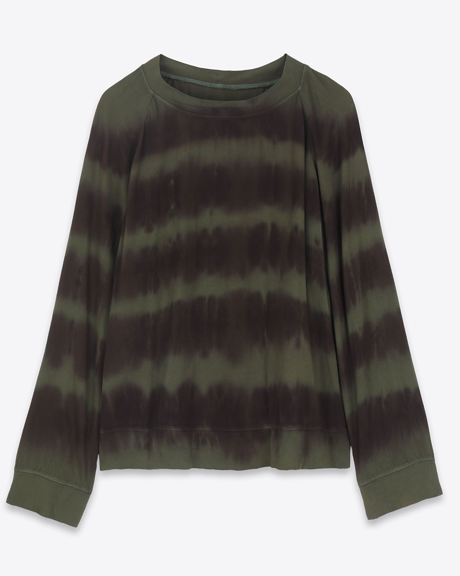 and Dye Raglan Stripes – Black Allegra Forest Sweatshirt Tie Raquel
