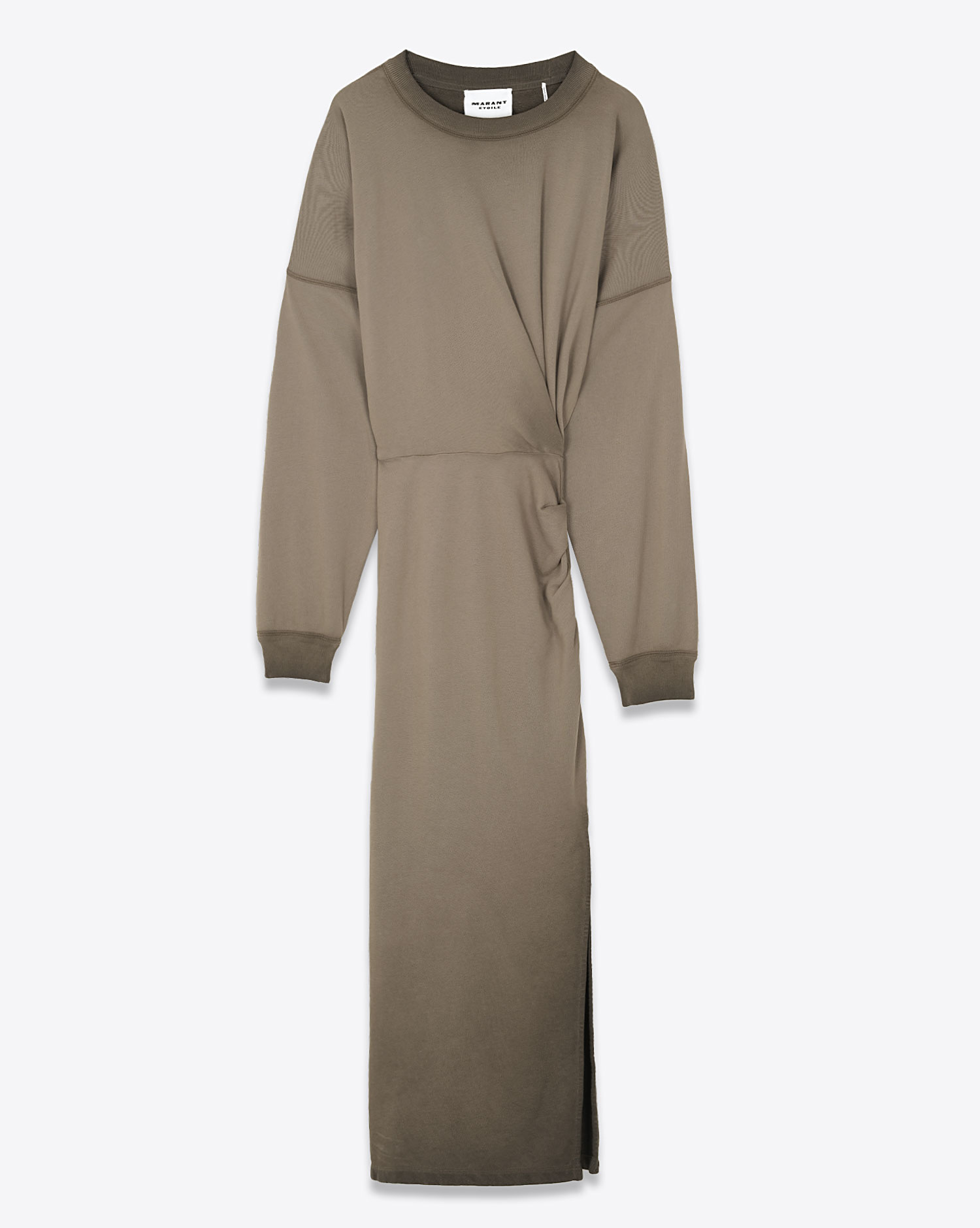 Robe drapée Salomon Isabel Marant Etoile kaki. 