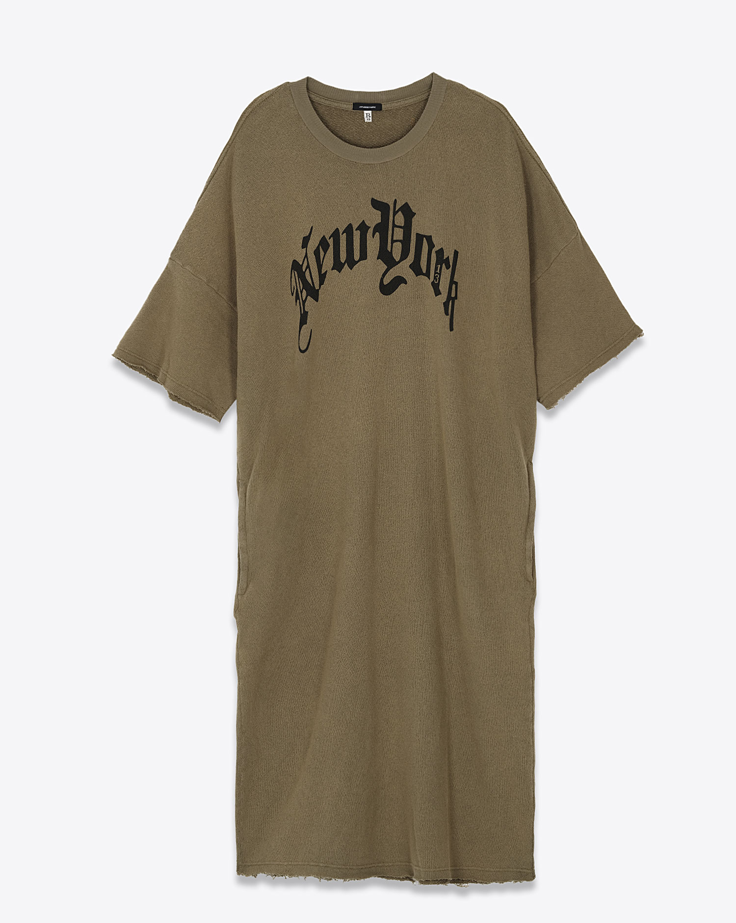 R13 Robe Tee-Shirt New York Olive Clair