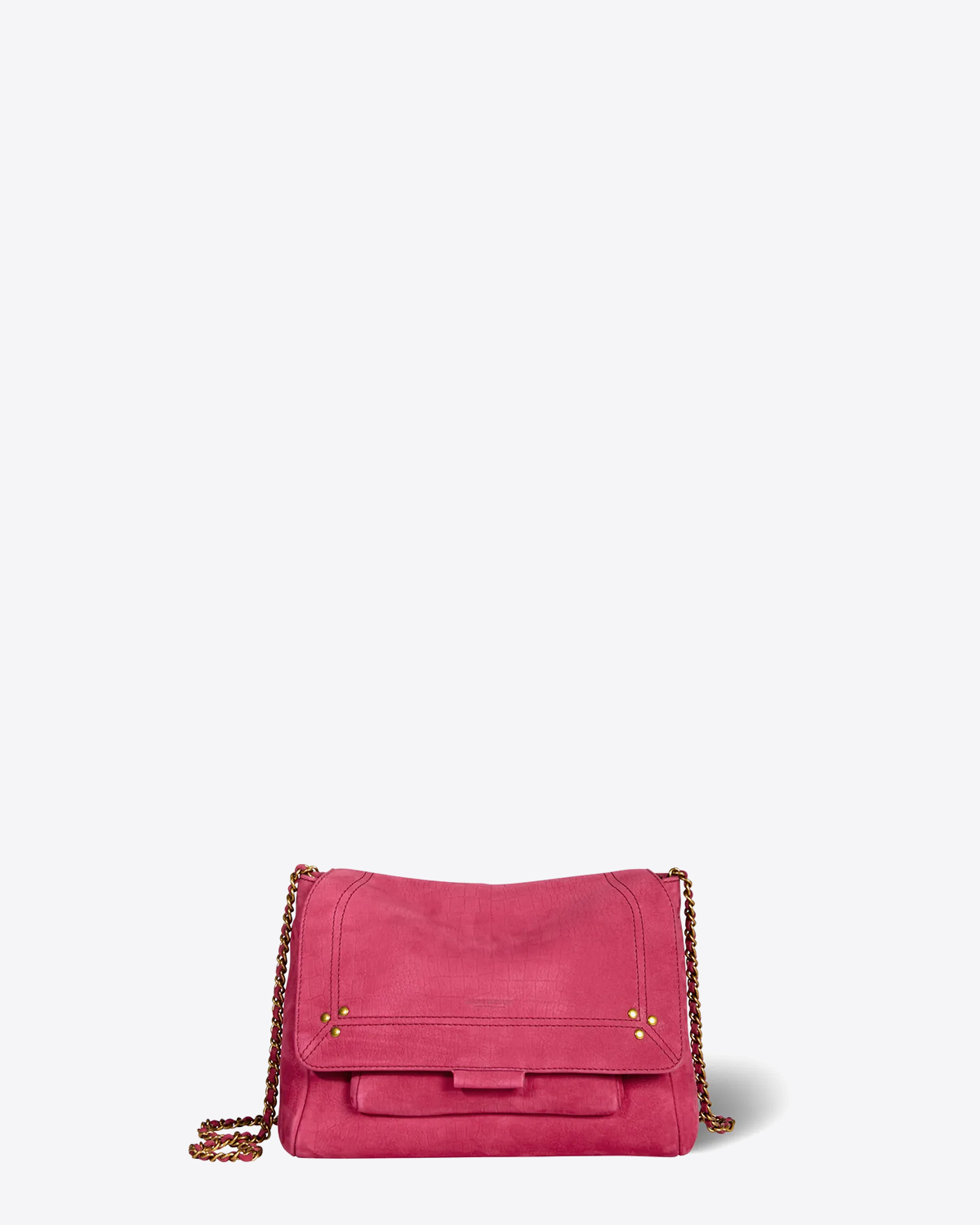 Sac Lulu M Bullskin Croco Framboise 