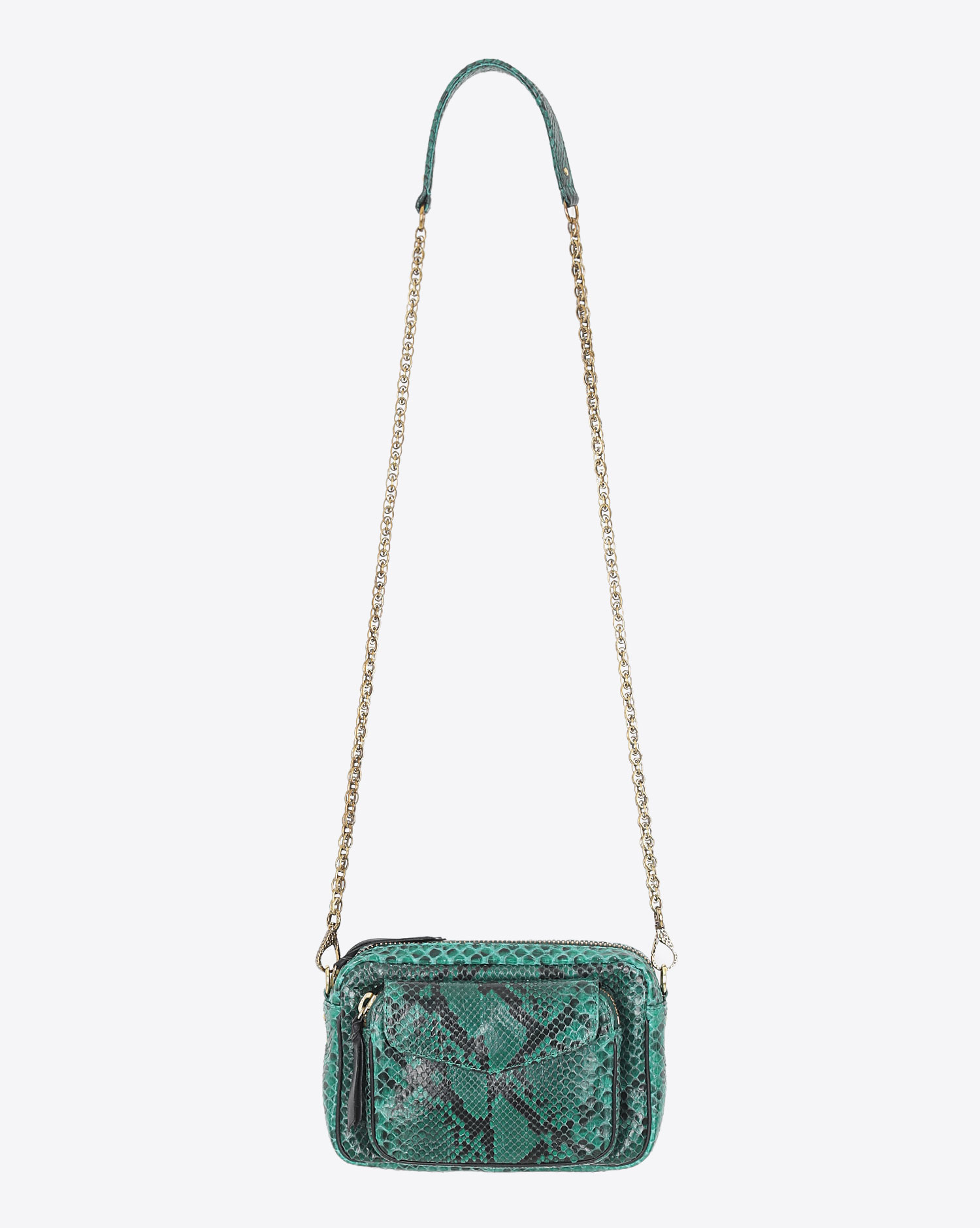 Claris Virot Sac Python Charly - Menthe