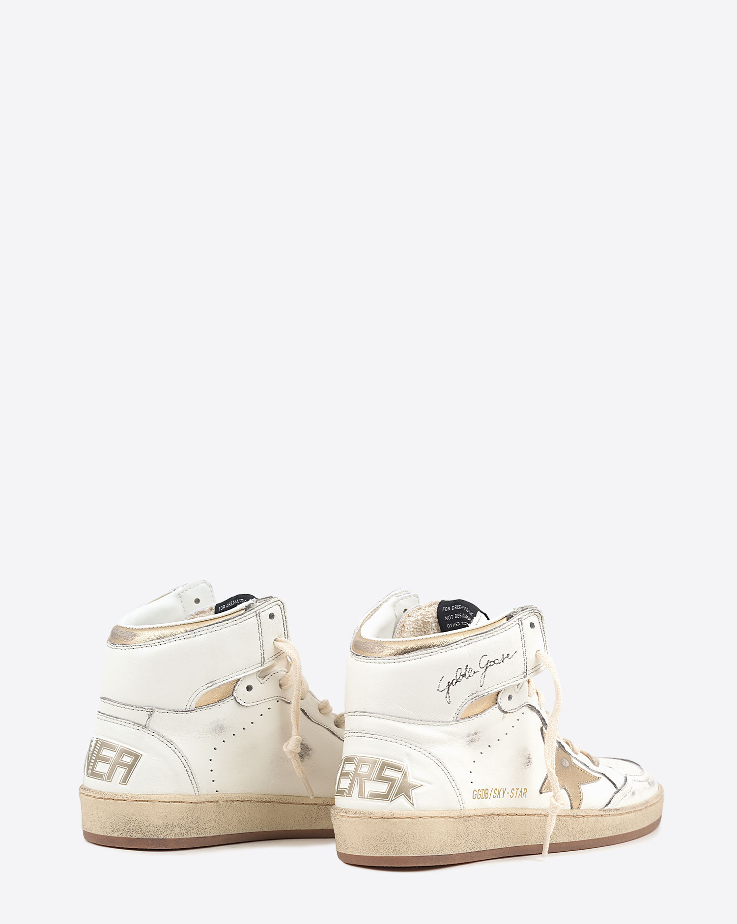 Golden Goose Femme Sky Star Blanc Or Foncé 11522