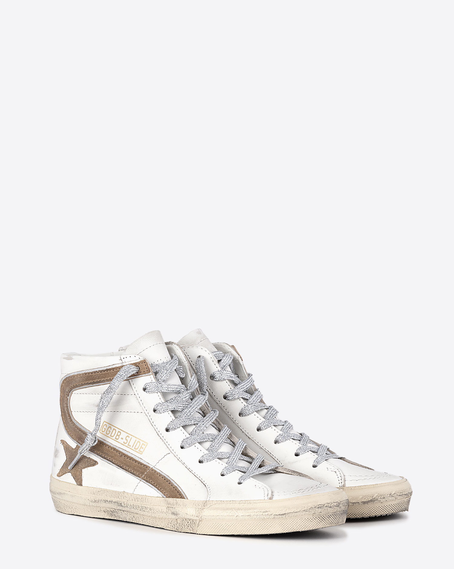 Golden Goose Femme Sneakers Slide Blanc Tabacco 11926