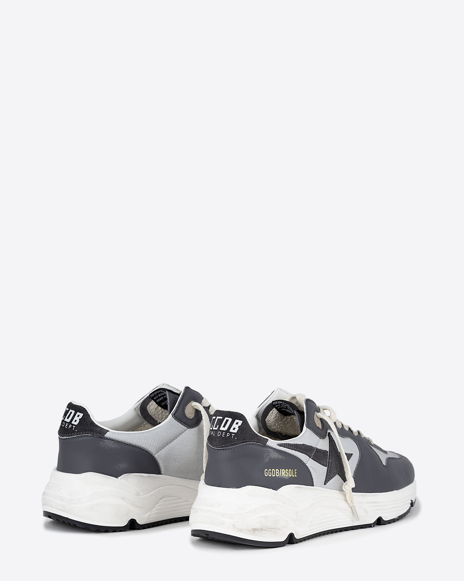 Golden Goose Homme Sneakers Running Sole Gris Anthracite Ebene 60576