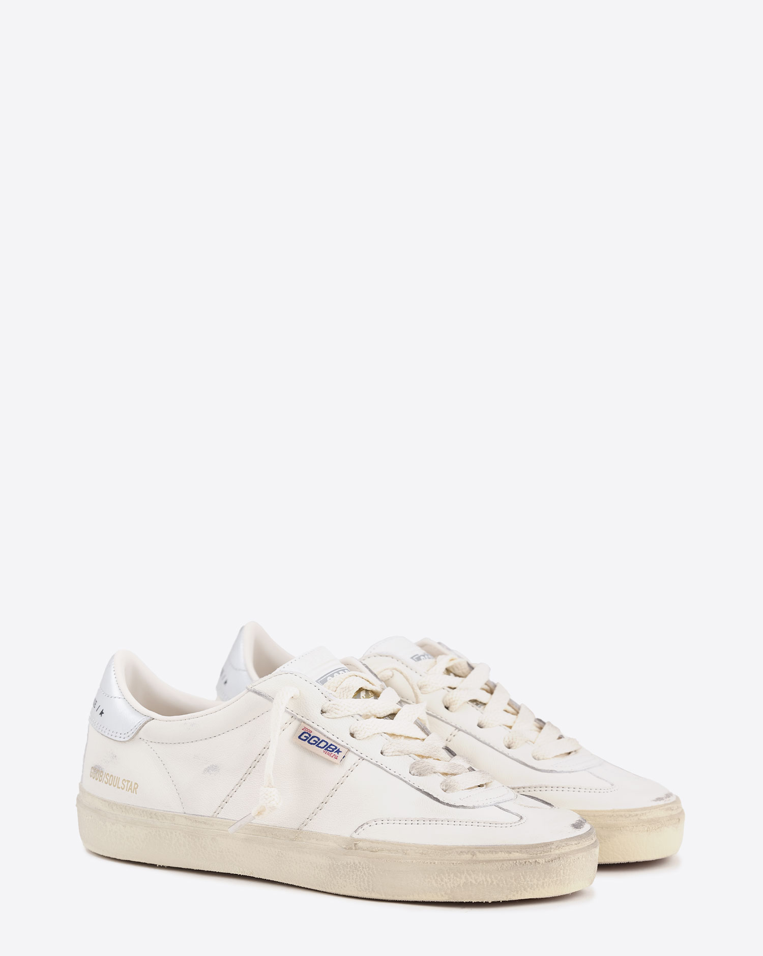 Golden Goose Femme Sneakers Soul-Star Blanc Argent 80185