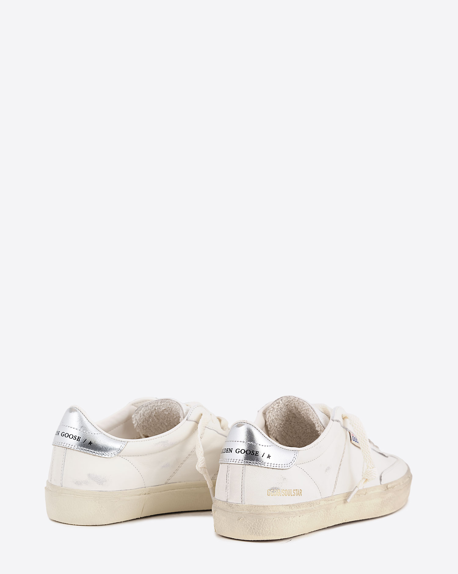 Golden Goose Femme Sneakers Soul-Star Blanc Argent 80185