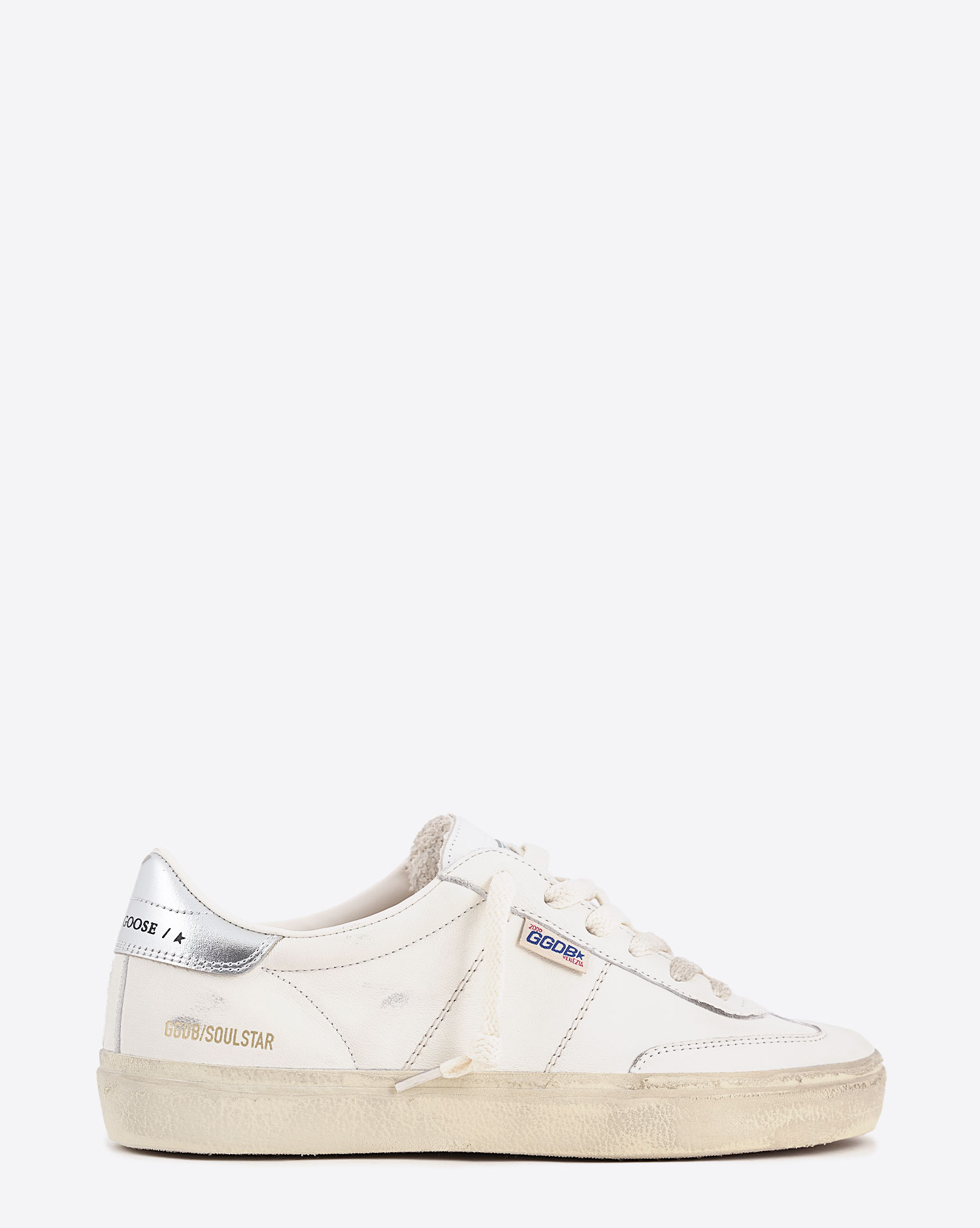 Golden Goose Femme Sneakers Soul-Star Blanc Argent 80185