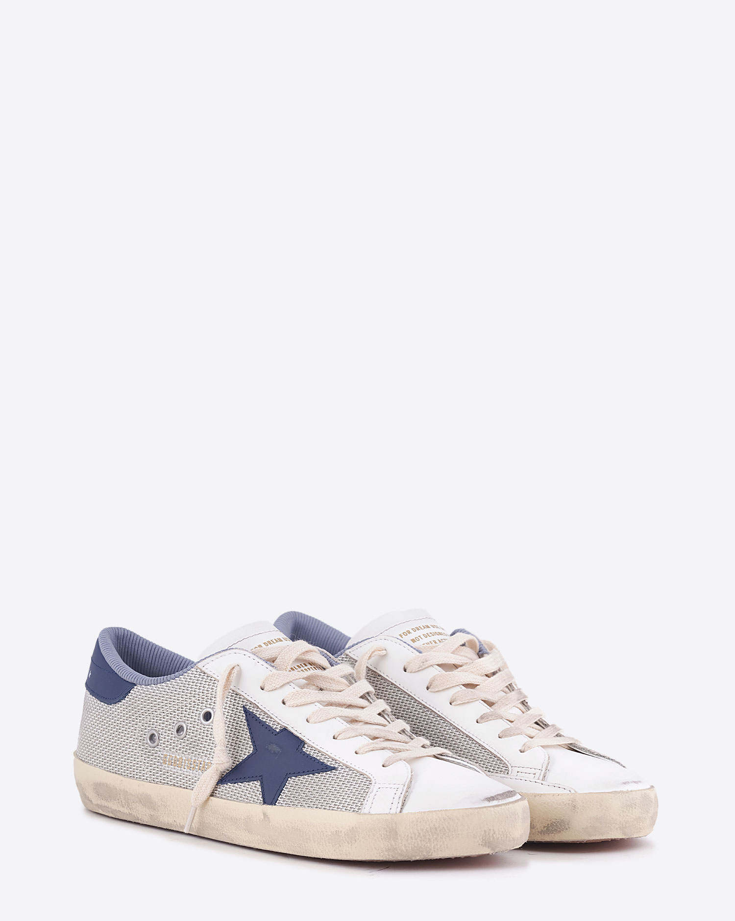 Golden Goose Sneakers Superstar Argent Bleu Blanc 