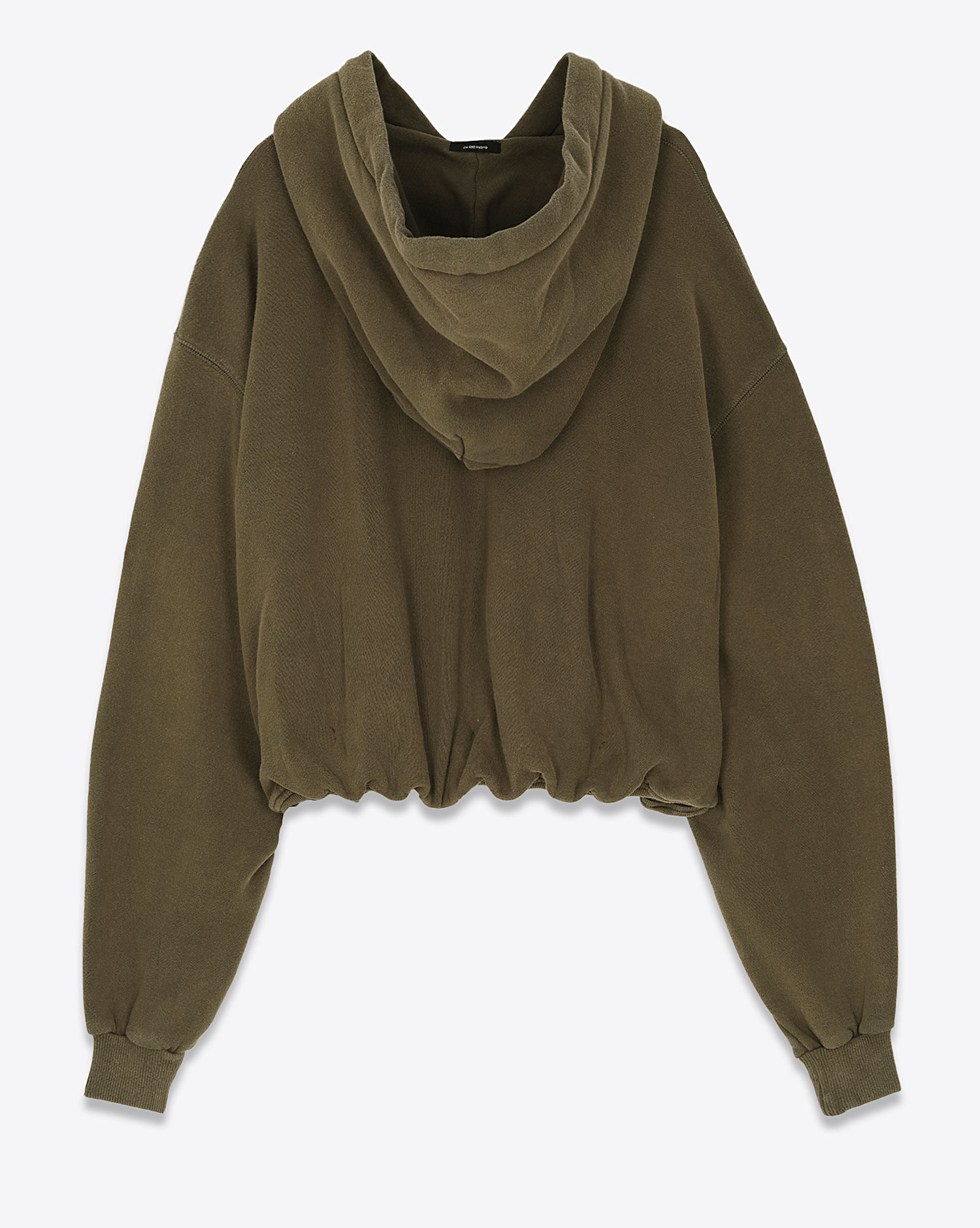 R13 Sweatshirt Capuche Balloon Olive Foncé