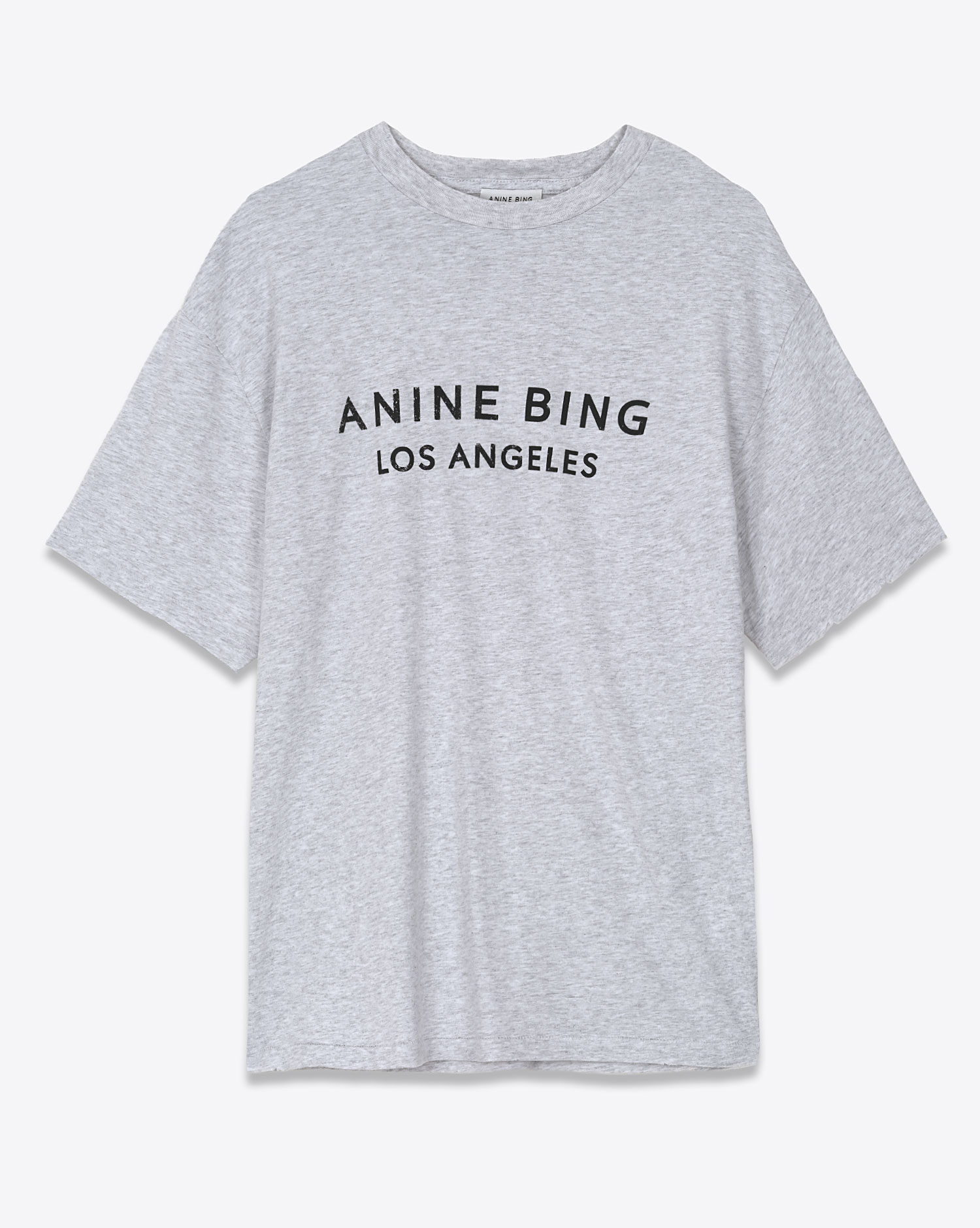 Tee-shirt manches courtes Myers Anine Bing gris. Vue face. 