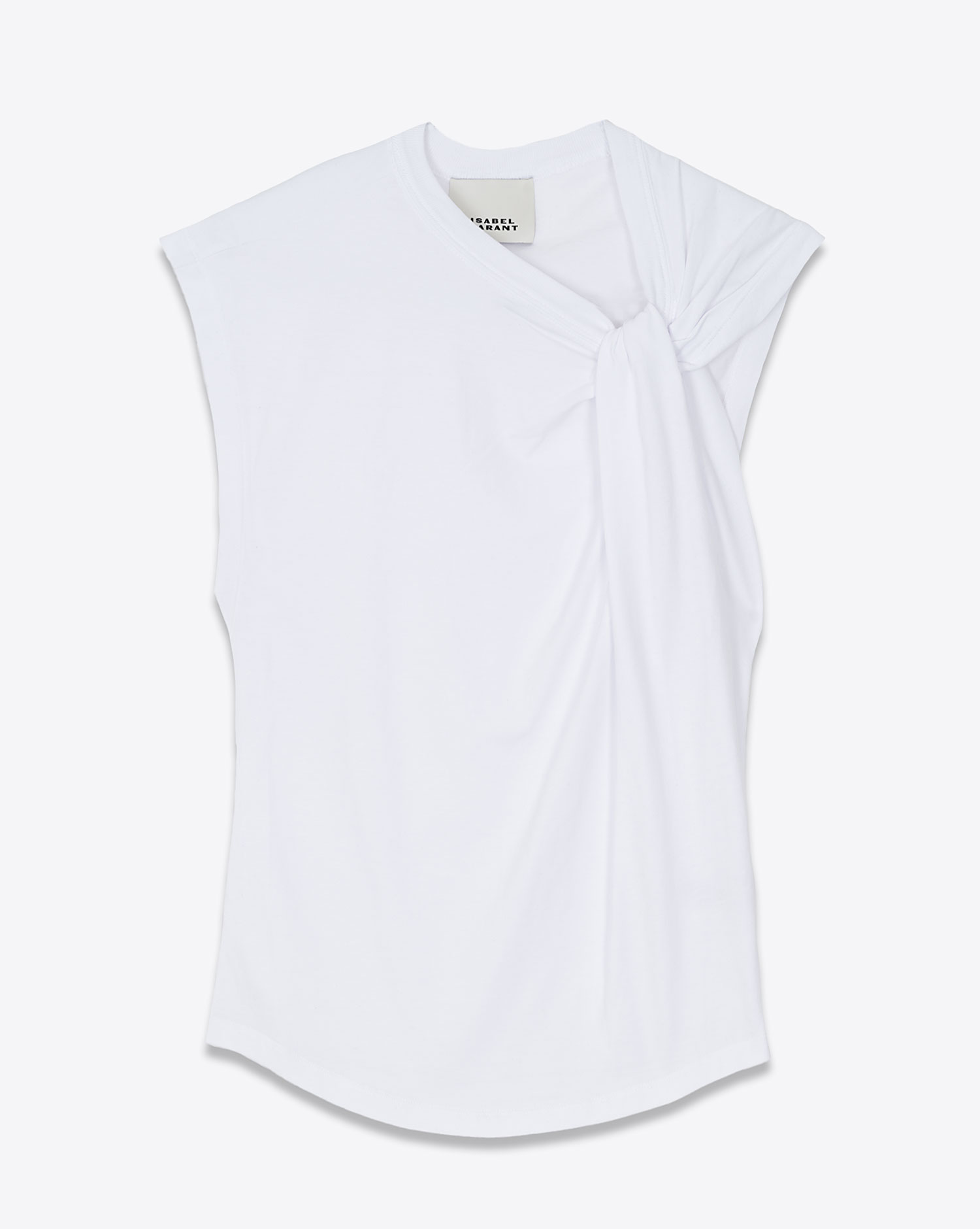 Tee-shirt Nayda Isabel Marant Etoile en coton blanc. Vue face. 