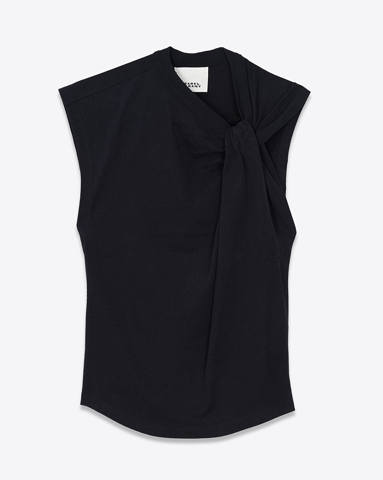 Tee-shirt Nayda Isabel Marant Etoile en coton noir. vue face. 