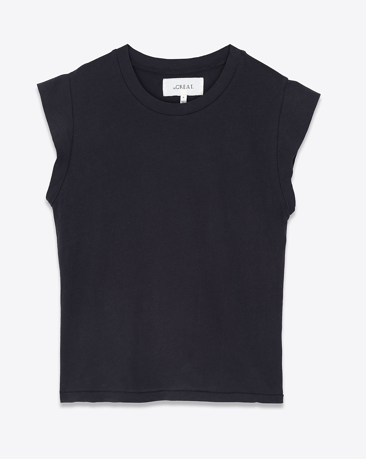 The Great Tee-Shirt Peak Shoulder Noir