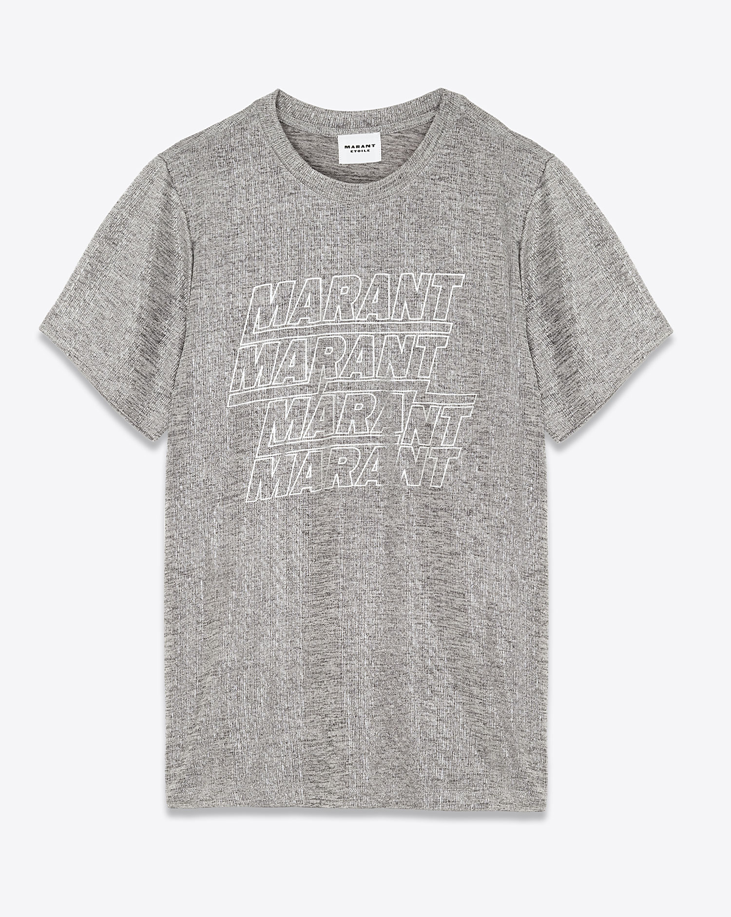 Tee-shirt manches courtes Zoeline Isabel Marant Etoile en argent. 