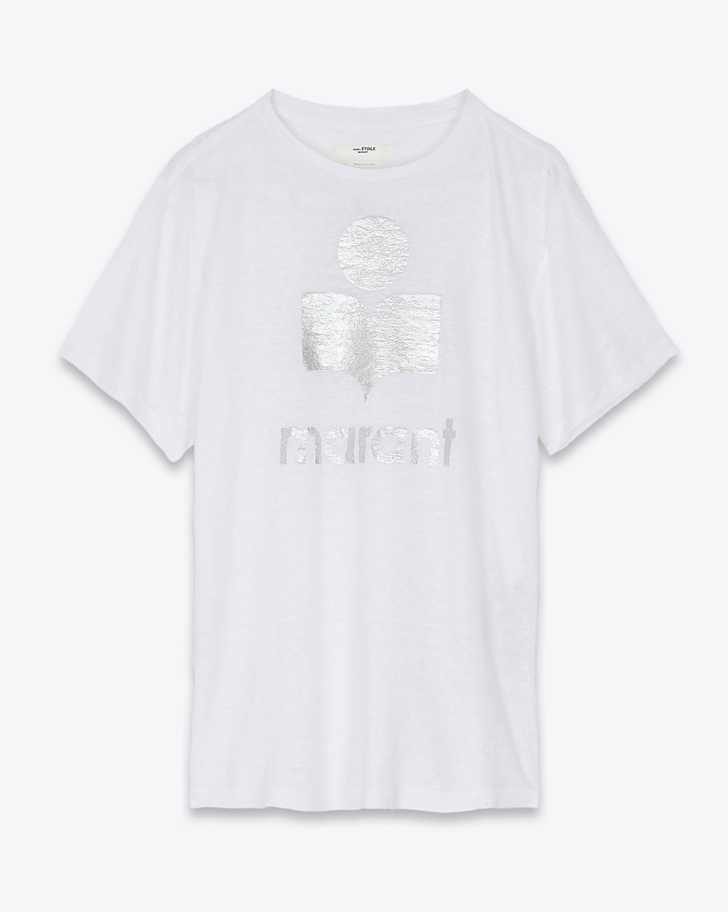 kreativ Adelaide facet Isabel Marant Etoile Tee Shirt Zewel Logo Silver - White