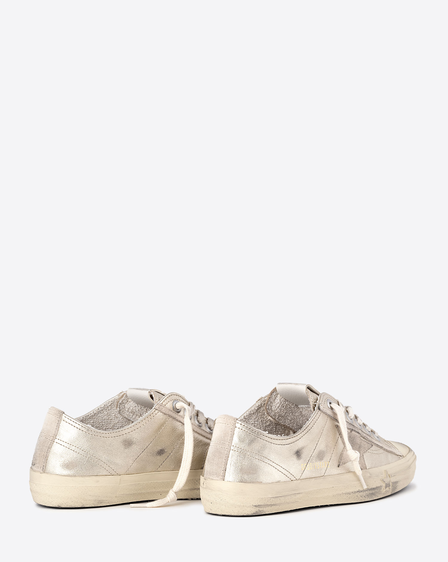 Golden Goose Femme Sneakers V-Star 2 Platine Perle 65187