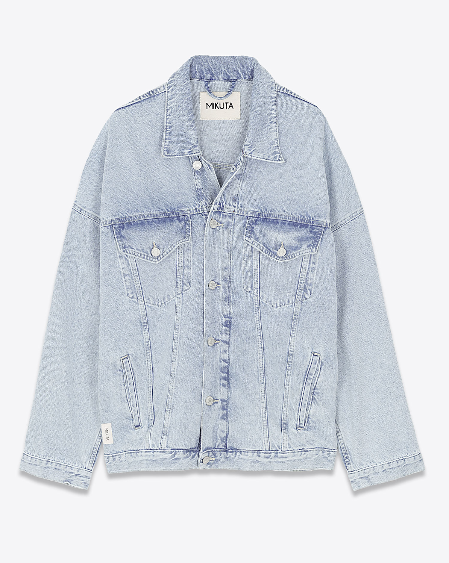 Mikuta Veste En Jean Oversized  Bleu