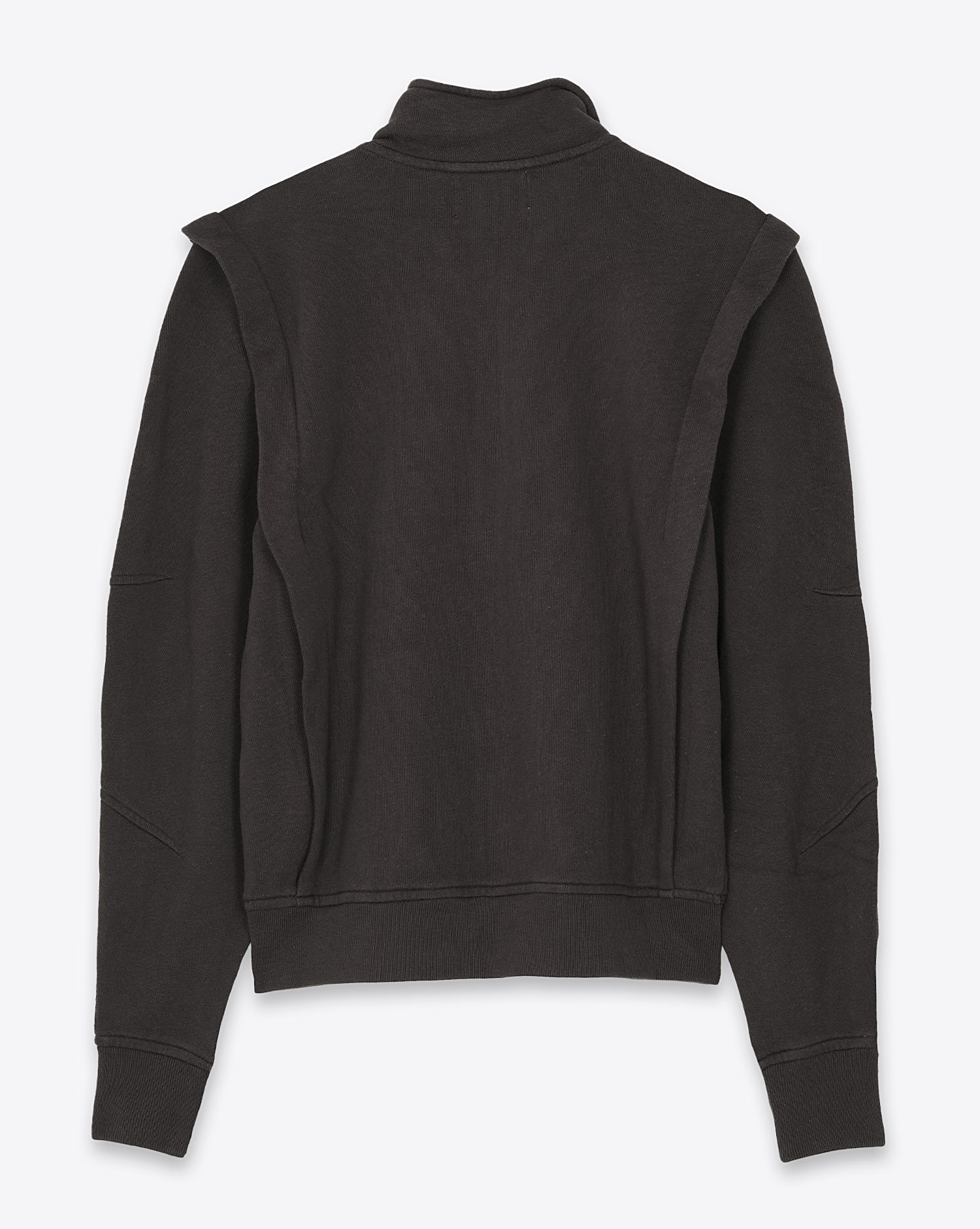 Veste Sweatshirt manches longues Madilia avec logo Isabel Marant noire. Vue dos. 
